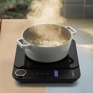 1구 인덕션 휴대용 미니 여행용 전기 레인지 1인용 프리스탠딩 다이얼 까르페 IH 코스트코