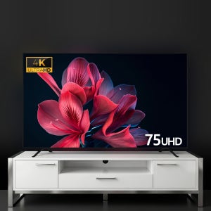 네이버포인트증정 와사비망고 4K LED UHDTV Max HDR 191cm(75인치), UHD, 기사설치 스탠드