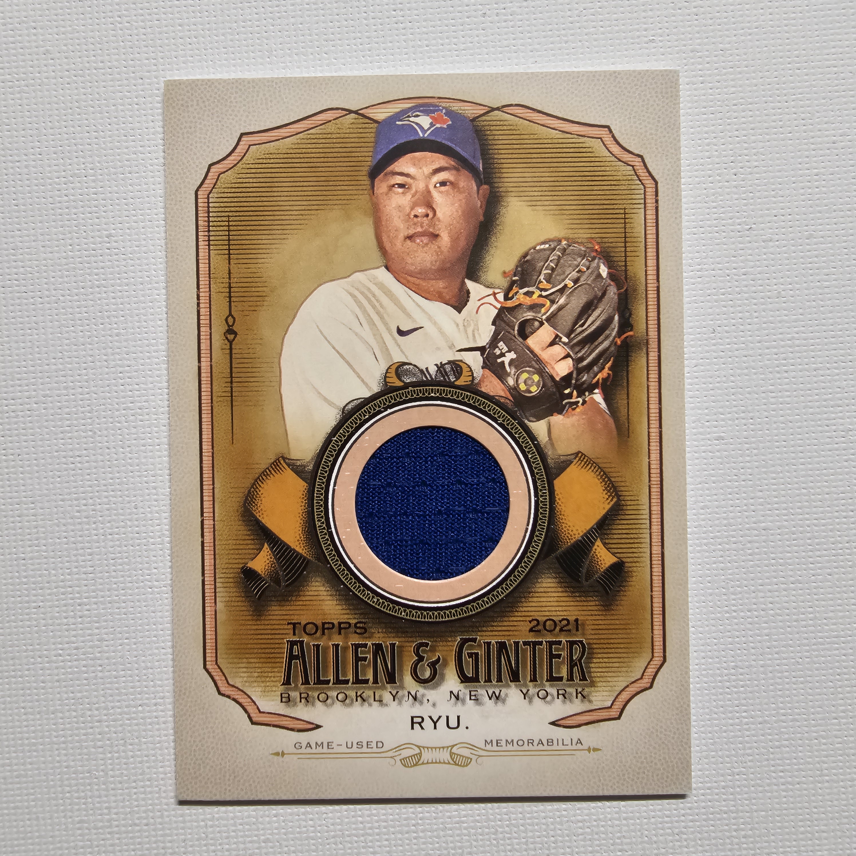 2021 Topps Allen & Ginter’s Full Size Relics B Hyun-Jin Ryu 류현진 야구카드 / MLB-58