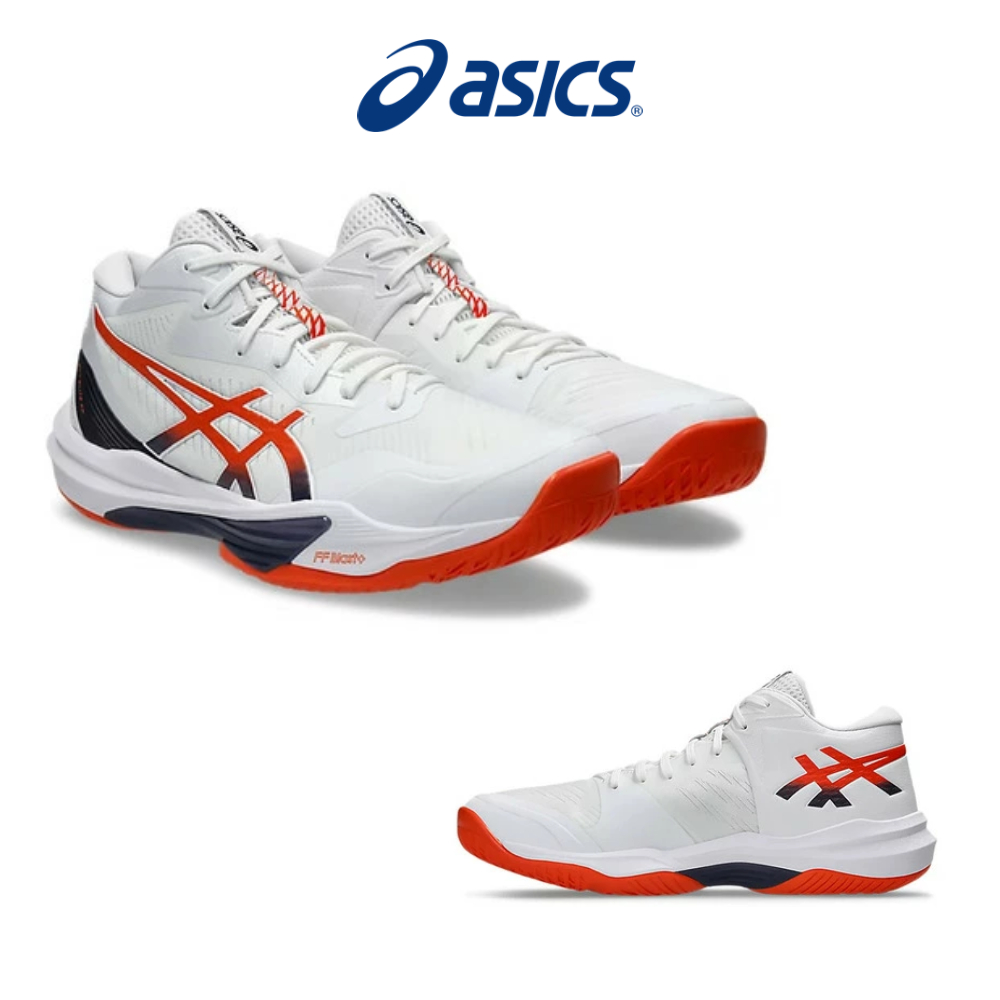 아식스 남성용 배구화 스카이 엘리트 FF MT3 화이트 레드
