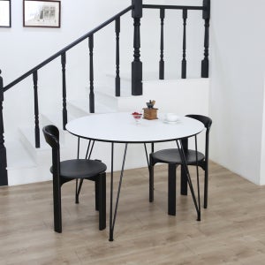 세이비어 화이트 원형 식탁 1000