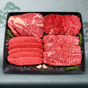 한우선물세트 1등급 등심 채끝 안심 부채살 1.2kg 구이특선