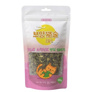 더보양 보양묘술 고양이 캣닢가루 대용량 자연건조 스트레스 해소 캣잎, 80g, 1개