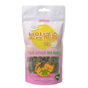더보양 보양묘술 고양이 캣닢가루 대용량 자연건조 스트레스 해소 캣잎, 80g, 1개