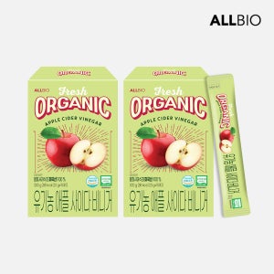 [8월] 올바이오 유기농 애플사이다비니거 애사비 스틱 2박스 20g 30포 사과초모식초