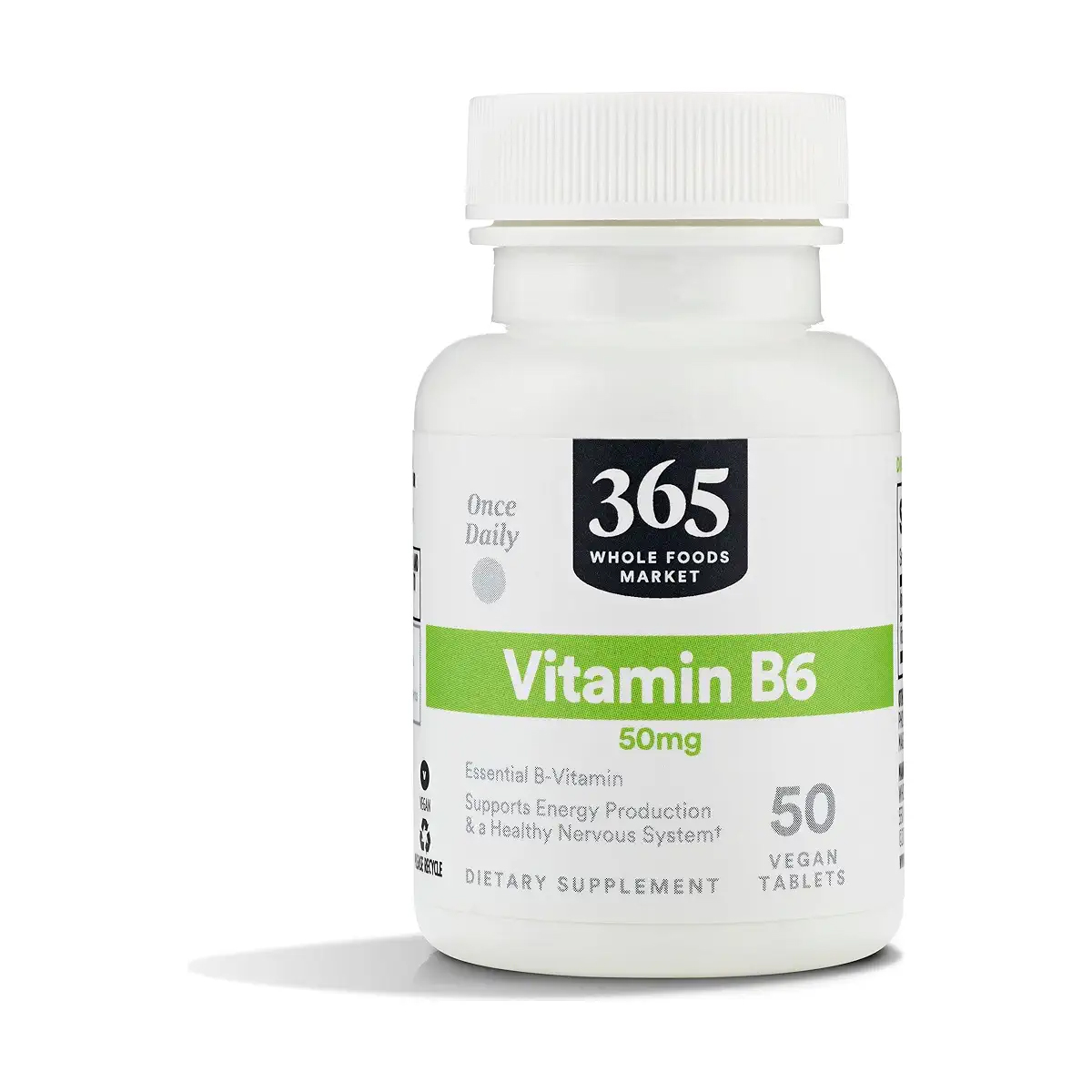 365<b>홀푸드</b>마켓 <b>비타민</b>B6 50mg 50정 식물성 비건 베지테리안