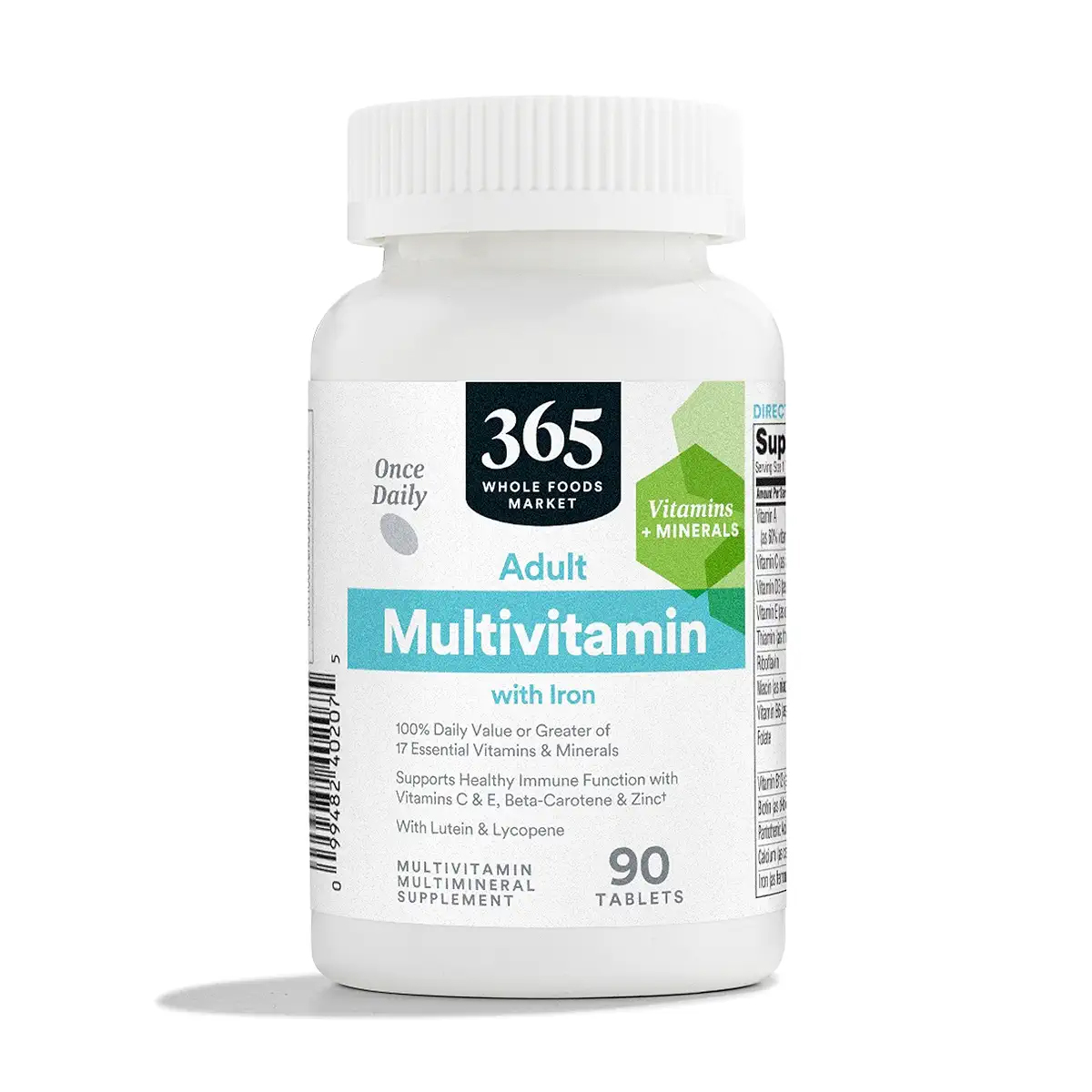 365<b>홀푸드</b>마켓 종합<b>비타민</b> 90정 식물성 비건 베지테리안