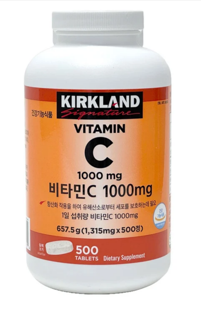 커클랜드 코스트코 <b>비타민C</b> 1.315mg X 500정