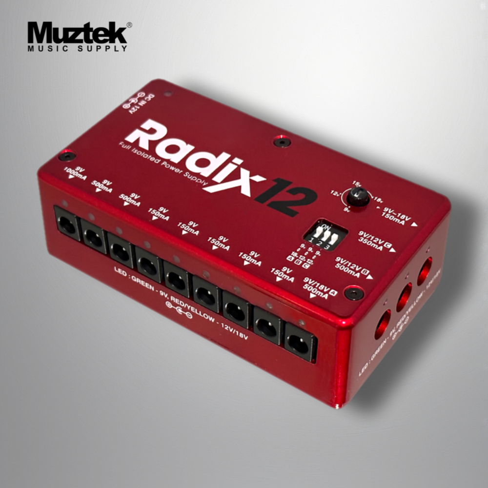 뮤즈텍 기타 파워서플라이 RADIX12 / 12채널 이펙터 페달 일렉 래딕스