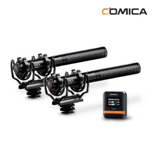 [COMICA] 코미카 VM40 지향성 2채널 샷건 무선마이크 콤보 카메라 스마트폰 겸용
