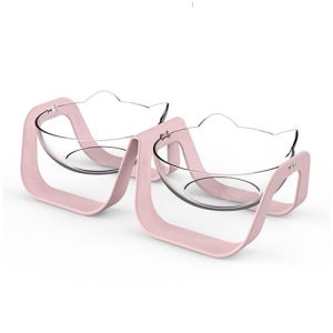 페로&가토 캐릭터 냠냠식기 핑크 2구