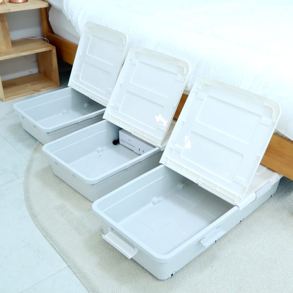 핫버튼 침대밑 수납 언더베드 수납함 침대 전기장판 이불 보관 보관함