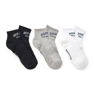 [MLB] 스포티브 바시티 발목양말 3족세트 MLB (Black) 3ASOSV15N