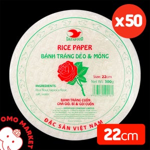 장미표 라이스페이퍼 22cm 50봉지 베트남 현지인 식당용 월남쌈 스프링롤