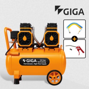 기가 3세대 에어 콤프레샤 저소음 오일리스 휴대용 콤프레셔 1800W 2-900X2DF40