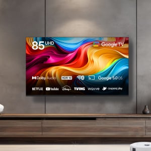 포토후기 네이버포인트 와사비망고 4K UHDTV 구글5.0 OTT 스마트 1등급 와글와글플레이 215cm(85인치), UHD, 기사설치 스탠드