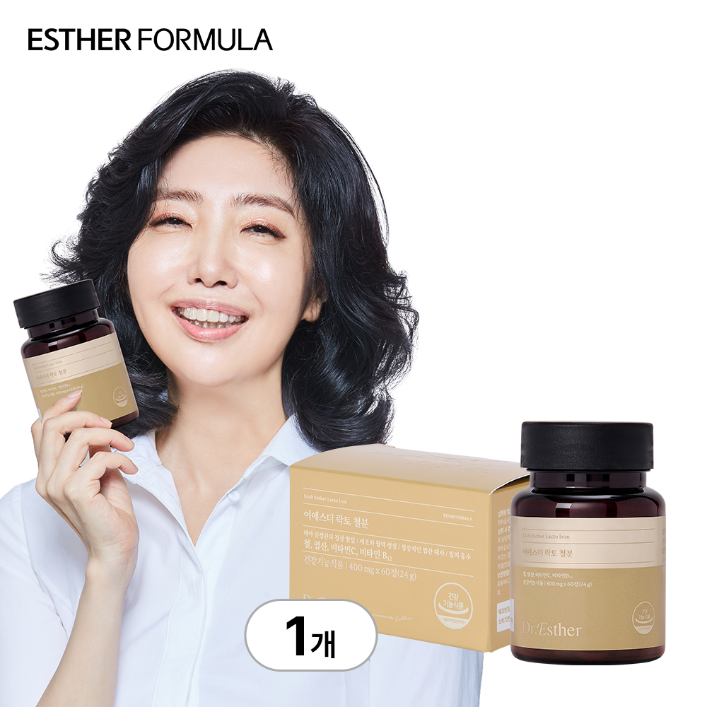 여에스더 락토 철분 400mg 60정, 1개