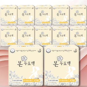 유기농 본 생리대 SAPFREE 무표백 순면 세트 중형, 16개입, 12팩