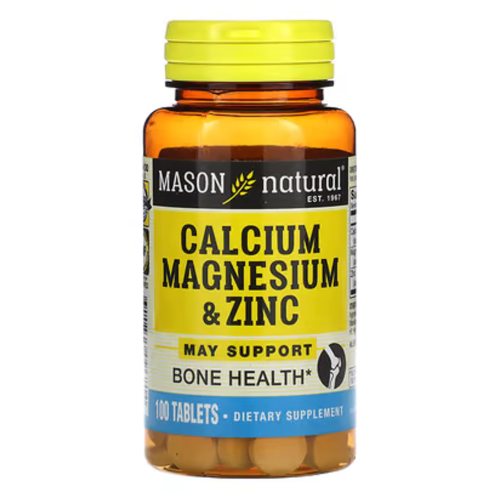 메이슨내추럴 <b>칼슘</b> 마그네슘 아연 징크 100정