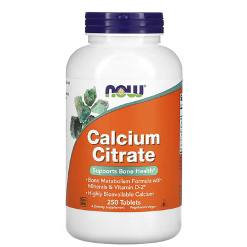 <b>나우푸드</b> 칼슘 시트레이트 구연산 칼슘 600mg 마그네슘 비타민D2 <b>망간</b> 아연 250정
