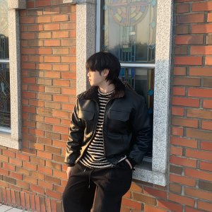 겨울 안감 레더 무스탕 자켓 (2color)