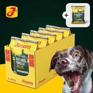 요세라독 송어와 오리 4.5kg 강아지사료 + 소포장사료 90g