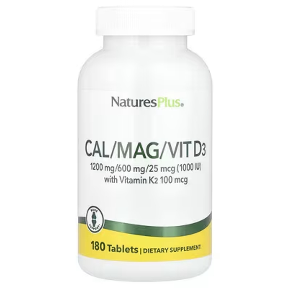 <b>네이처스플러스</b> 칼슘 1200mg 마그네슘 비타민D3 비타민K2 180정