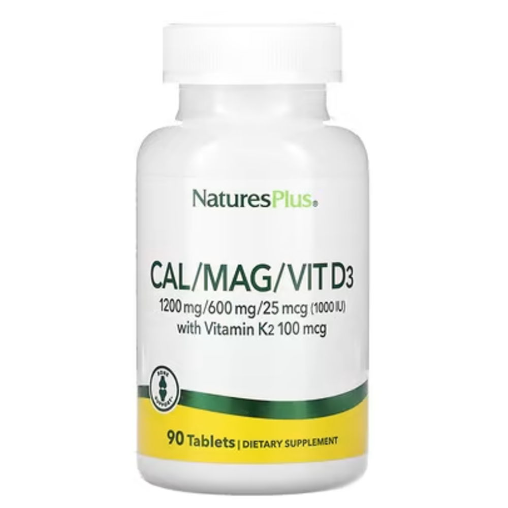 <b>네이처스플러스</b> 칼슘 1200mg 마그네슘 비타민D3 비타민K2 90정
