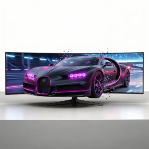 크래프티스 CR49DQ60C 124cm(49인치) LG NANO IPS 패널 5K DQHD 울트라 와이드 커브드 모니터, 기사 직배송