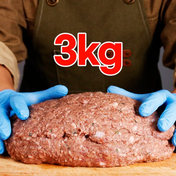 티제이푸드몰 [1+1] 총 3kg 한우 떡갈비 스테이크 햄버거패티 함박 벌크 반죽 대용량 업소용