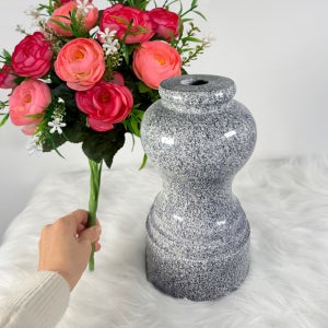 성묘 산소 돌화병 묘지화병 대형25cm 조화 고급 참비스톤