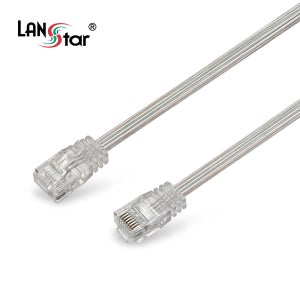 [LANSTAR] 랜스타 CAT 6 UTP 투명 평면케이블 0.5M - 20M