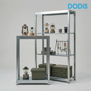 누들랙 실버 경량랙 100kg 철제선반 무볼트 조립식 앵글 창고 베란다 선반 9004501200