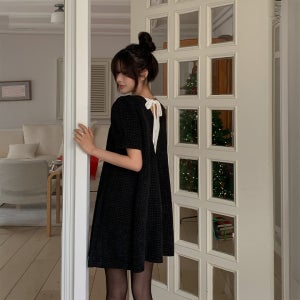 베리뮤 트위트 연말 파티룩 미니 원피스 - 2color
