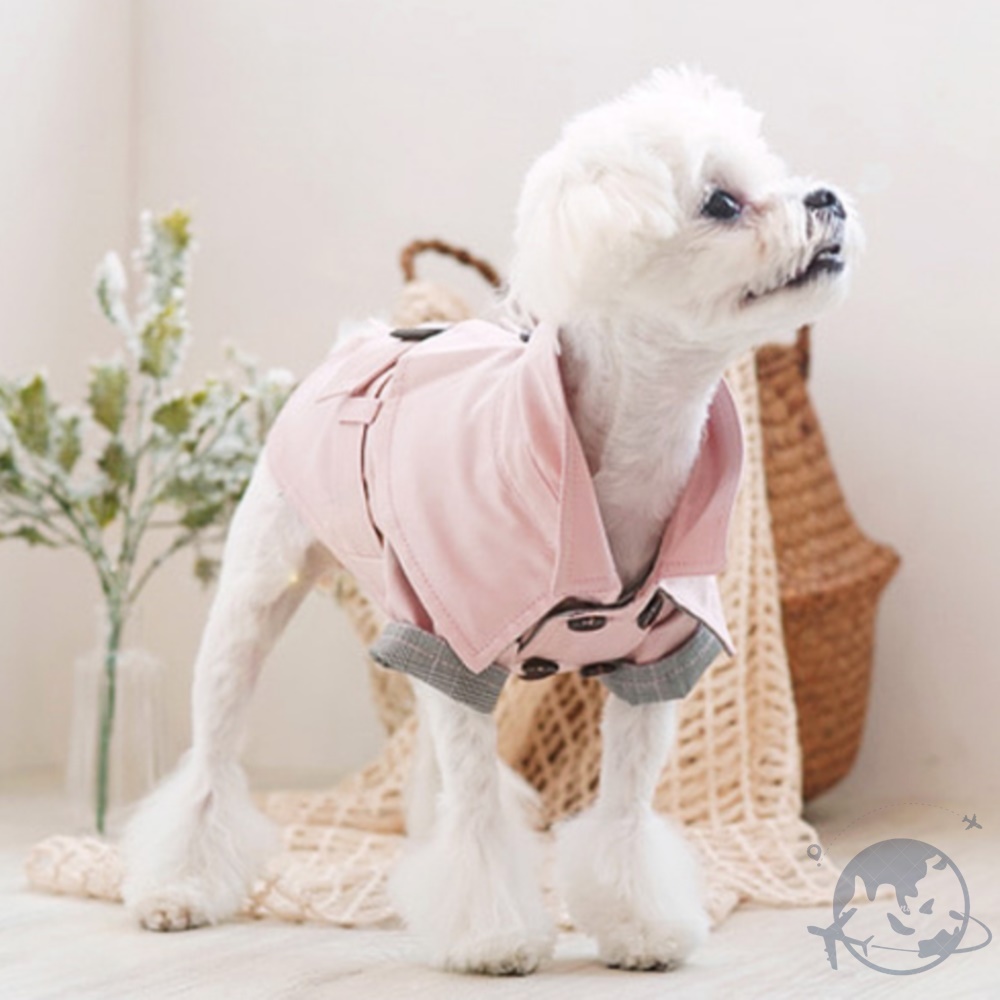 VEDANA 트렌치코트 핑크 강아지이쁜옷 암컷강아지옷