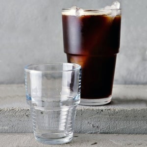 피오레 타워 글라스 스택 유리컵 아이스커피 물컵 카페컵 강화유리