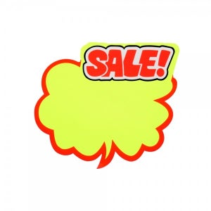 구름형 SALE 세일 대형 쇼카드 POP종이 5매입 4057