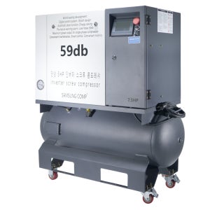 삼성콤프 단상 7.5마력 콤프레샤 스크류 저소음 산업용 공기압축기 220V