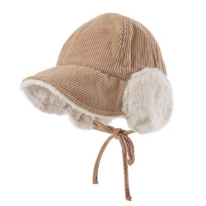 티앤드 여성 골프모자 골덴 방한 모자 양털 귀달이 골프햇 겨울