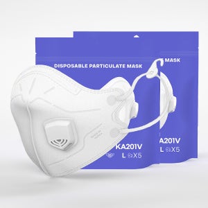 아에르 접이식 배기밸브 방진마스크 1급 새부리형 마스크 10매