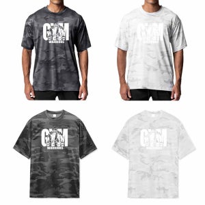 밀리터리 위장 빅짐 워리어 통기성 메쉬 소재 오버핏 헬스 반팔