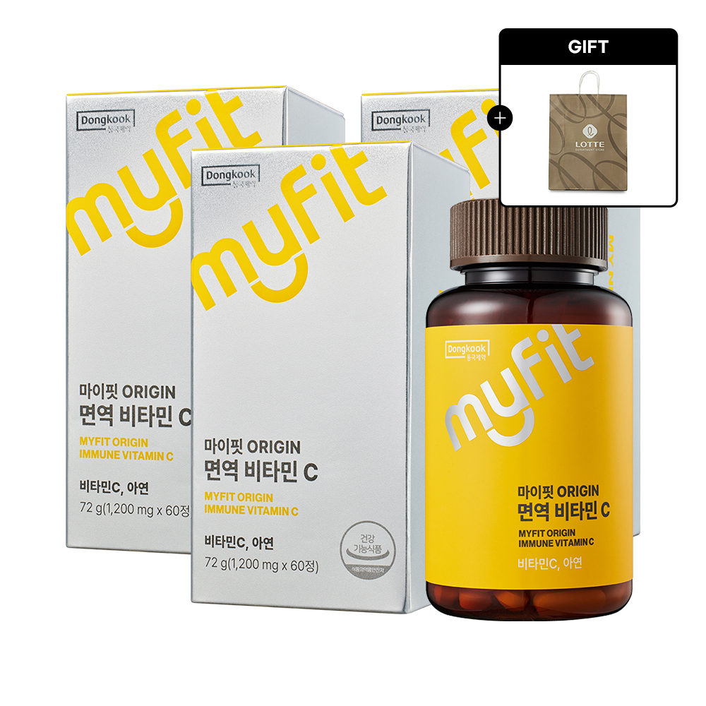 <b>메이올웨이즈</b> [동국제약]마이핏 오리진 ORIGIN 면역 <b>비타민C</b> (60정) 3박스