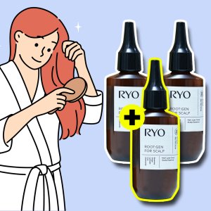 려 루트젠 트루젠 투르젠 두피 에센스 탈모 증상 80ml 3개