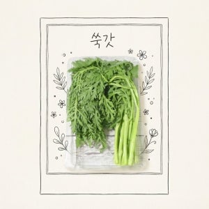 한끼채소 국내산 쑥갓 150g/1봉 가정용 1인가구