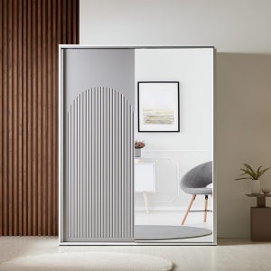 코코미 아치스 1600 템바보드 전신거울 슬라이딩옷장 키큰 미닫이 장롱