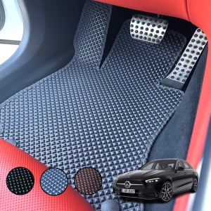 벤츠 C클래스 발매트 쿠페 고무 카매트 에르블록 방수 발판 1열 운전석+조수석 맞춤제작
