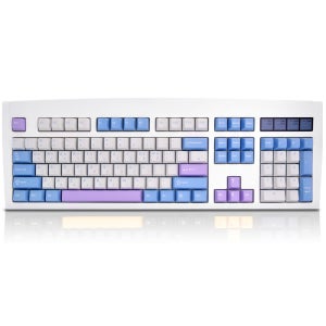 큐센 DT35 104 PBT 유선 무선 블루투스 기계식 키보드 블루퍼플, 오테뮤저소음톰