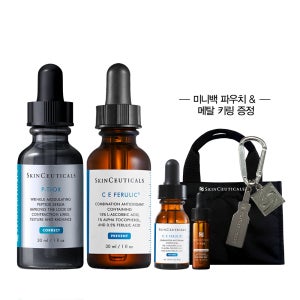 [라운지] C E 페룰릭 & 피티옥스 얼티밋 안티에이징 듀오 세트 (+C E 페룰릭 15ml & 피-티옥스 4ml & 미니백 파우치 & 키링)