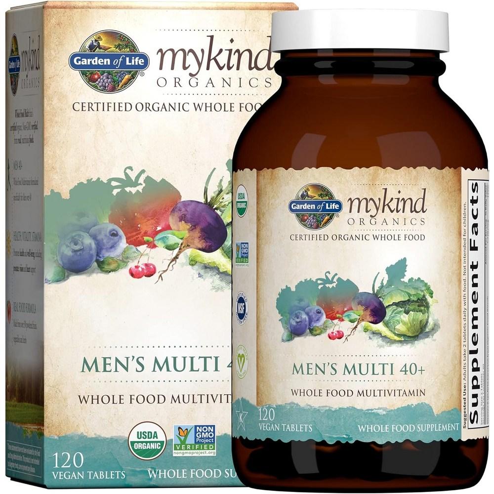 Garden of Life <b>마이카인드 오가닉스</b> <b>멀티</b> 멘즈 <b>40</b>+ 120정