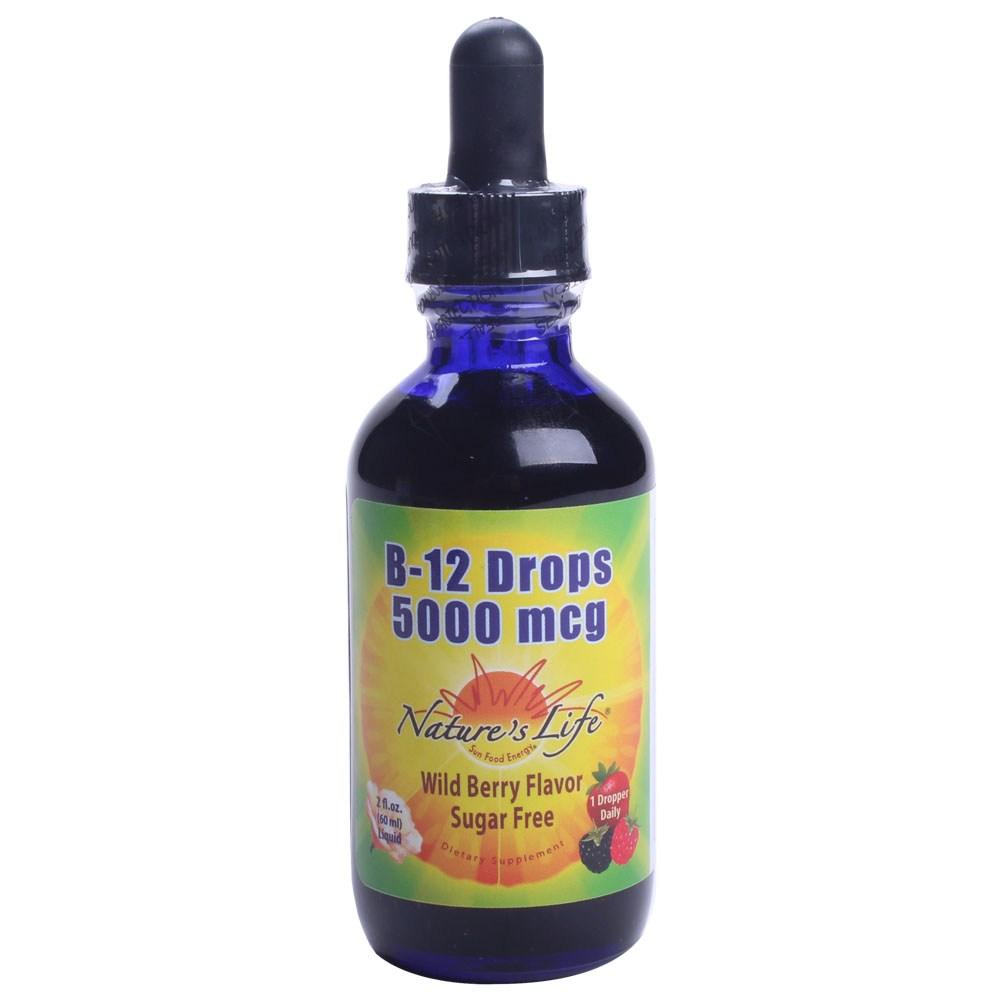 <b>네이쳐스라이프</b> 베리맛 와일드 5000mcg 리퀴드 드롭 B12 60ml